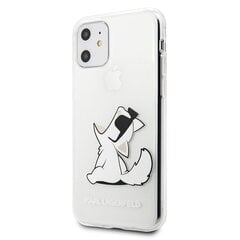 Telefoniümbris Karl Lagerfeld KLHCN61CFNRC iPhone 11 hardcase transparent Choupette Fun hind ja info | Telefoni kaaned, ümbrised | kaup24.ee