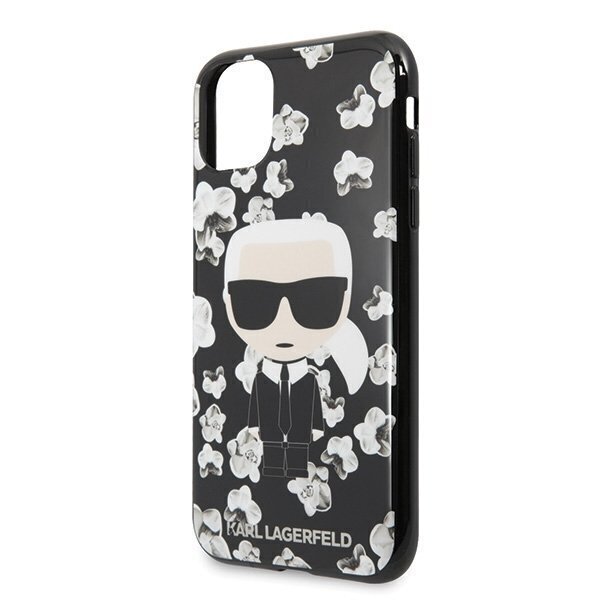 Telefoniümbris Karl Lagerfeld KLHCN58FLFBBK iPhone 11 Pro black Flower Ikonik Karl hind ja info | Telefoni kaaned, ümbrised | kaup24.ee