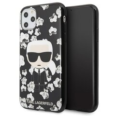 TЧехол для телефона Karl Lagerfeld KLHCN58FLFBBK iPhone 11 Pro black Flower Ikonik Karl цена и информация | Чехлы для телефонов | kaup24.ee