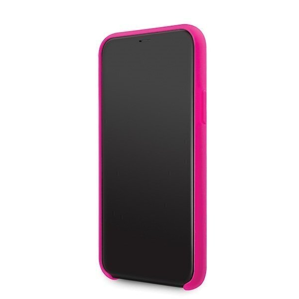 Telefoniümbris Guess GUHCN58LS4GFU iPhone 11 Pro fuksja/fuchsia hard case Silicone 4G Tone On Tone hind ja info | Telefoni kaaned, ümbrised | kaup24.ee