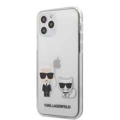 Telefoniümbris Karl Lagerfeld iPhone 12 Pro Max PC/TPU Karl & Choupette Cover Transparent hind ja info | Telefoni kaaned, ümbrised | kaup24.ee