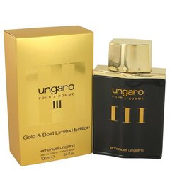 Emanuel Ungaro Ungaro Pour L´Homme III Gold & Bold EDT meestele 100 ml цена и информация | Мужские духи | kaup24.ee