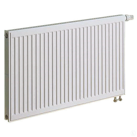 Radiaator KERMI 0.4 x 1.4 m, topelt, põhja integreeritud ventiiliga цена и информация | Keskkütteradiaatorid, konvektorid | kaup24.ee