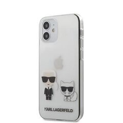 Telefoniümbris Karl Lagerfeld Karl & Choupette Apple iPhone 12 Mini, läbipaistev hind ja info | Telefonikaaned ja ümbrised | kaup24.ee