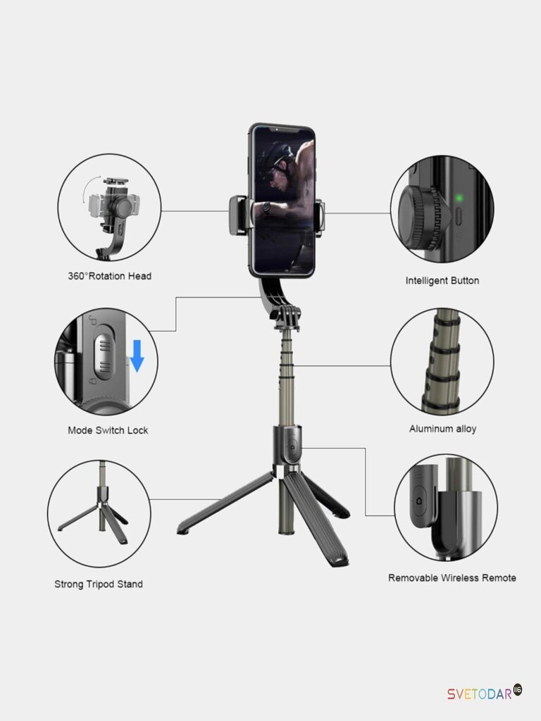 Airi Gimbal Stabilizer L08 hind ja info | Selfie sticks | kaup24.ee