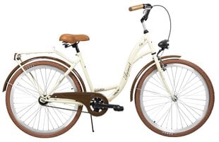 Linnajalgratas AZIMUT City Lux 26" 2021, kreemikas цена и информация | Велосипеды | kaup24.ee