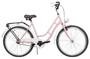 Linnajalgratas AZIMUT Retro 26" 2021, roosa цена и информация | Велосипеды | kaup24.ee