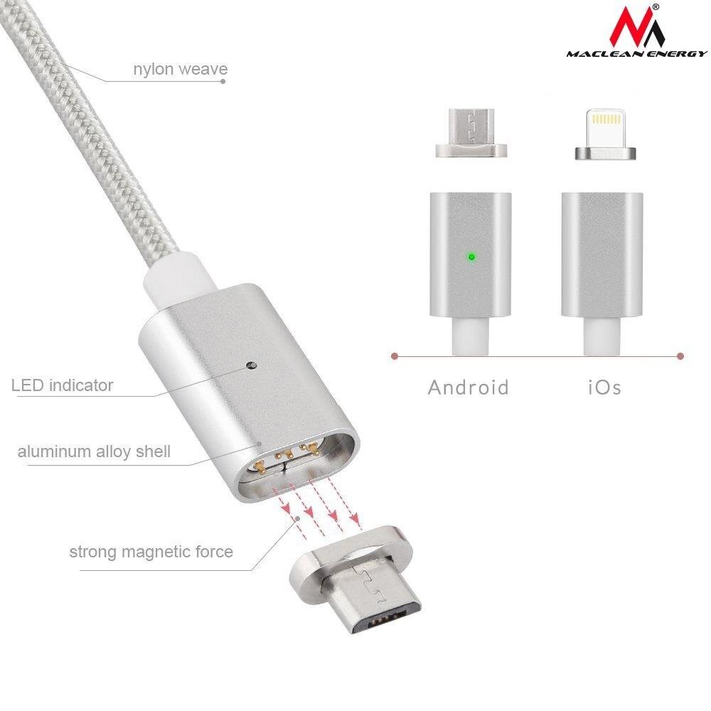 Telefoni laadimiskaabel Iphone Maclean MCE161 цена и информация | Mobiiltelefonide kaablid | kaup24.ee