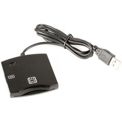 Fusion Считыватель для ID Карт PC / SC / CCID ISO7816 USB (+SIM), черный цена и информация | Адаптеры и USB-hub | kaup24.ee