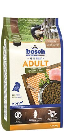 Kuivtoit koertele Bosch Petfood Adult Poultry & Millet (High Premium) 1kg x 5 tk цена и информация | Kuivtoit koertele | kaup24.ee