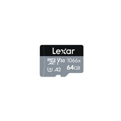 MEMORY MICRO SDXC 64GB UHS-I/W/A LMS1066064G-BNANG LEXAR цена и информация | Карты памяти для телефонов | kaup24.ee