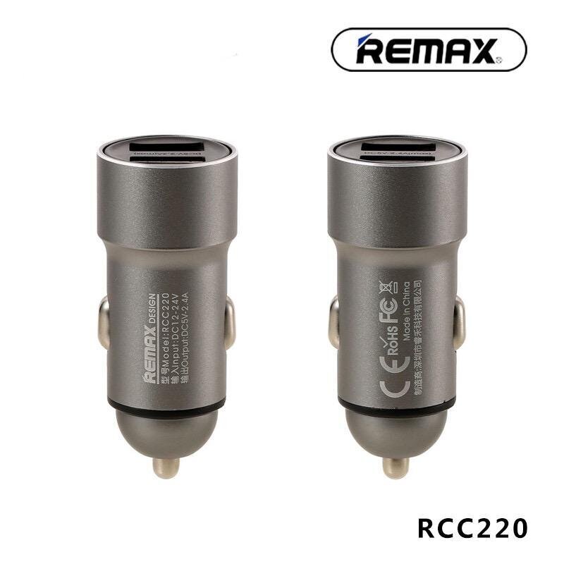 Autolaadija Remax RCC-220 koos 2xUSB pistikuga 2.4A hõbe hind ja info | Turvasüsteemid ja 12V seadmed | kaup24.ee