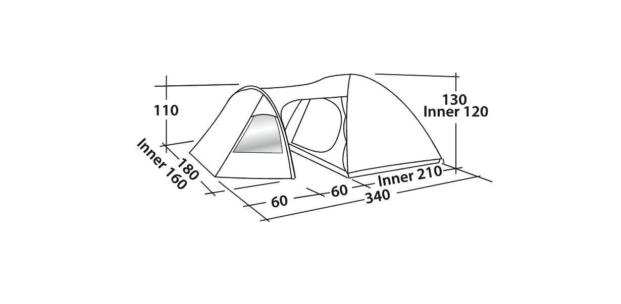 Telk Easy Camp Blazar 300, roheline hind ja info | Telgid | kaup24.ee