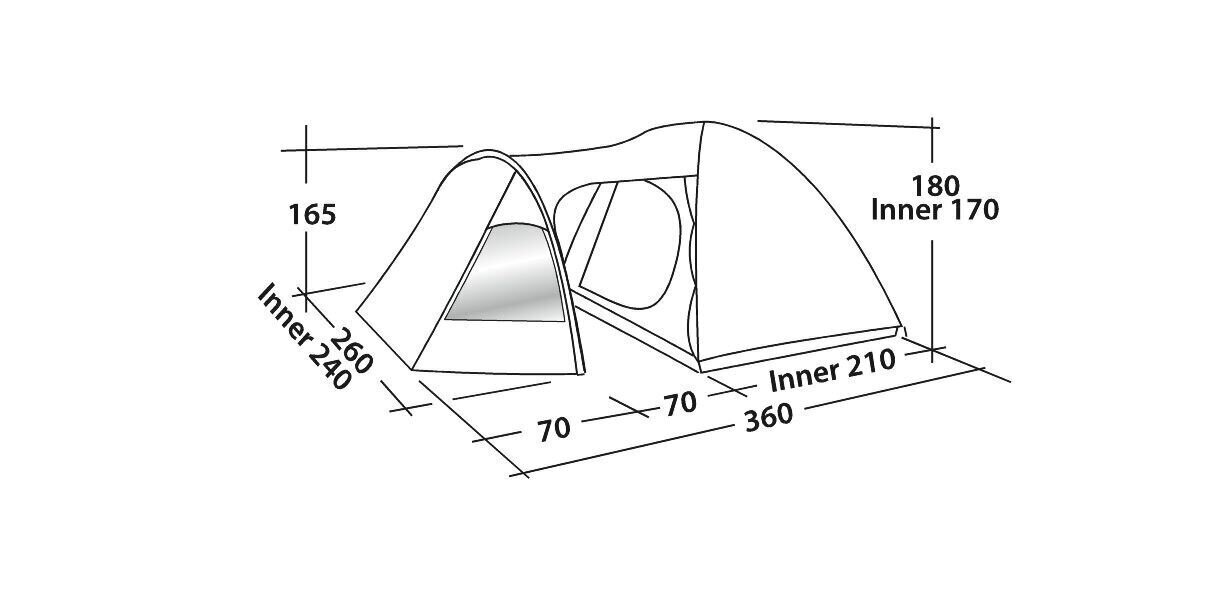 Telk Easy Camp Blazar 400, roheline цена и информация | Telgid | kaup24.ee