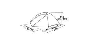 Telk Easy Camp Meteor 200, roheline kaina ir informacija | Telgid | kaup24.ee