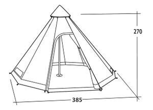 Telk Easy Camp Moonlight Tipi, pruun hind ja info | Telgid | kaup24.ee