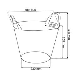 Pesukorv Properplast 15 L, valge hind ja info | Pesukuivatusrestid ja aksessuaarid | kaup24.ee