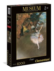Pusle Dėlionė Clementoni Museum Collection Degas L'etoile, 39379, 1000- osaline hind ja info | Pusled | kaup24.ee