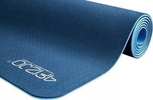 Коврик для упражнений 4fizjo 183x61x0,6 см, синий цена и информация | Коврики для йоги, фитнеса | kaup24.ee