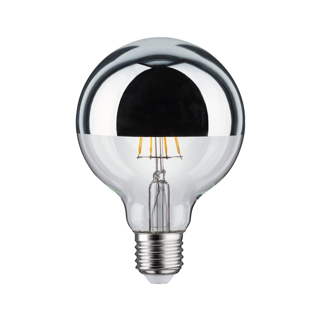 LED pirn Globe 95 6.5W E27 hõbedane peegel, soe valge, hämardatav hind ja info | Lambipirnid, lambid | kaup24.ee