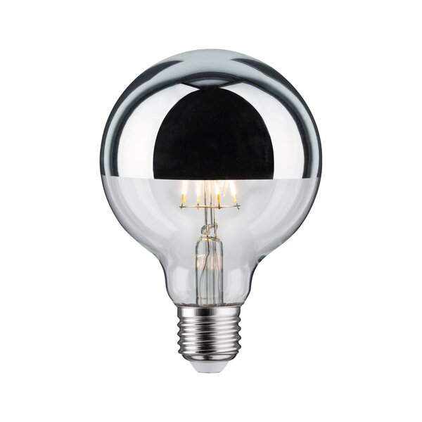 LED pirn Globe 95 6.5W E27 hõbedane peegel, soe valge, hämardatav hind |  kaup24.ee