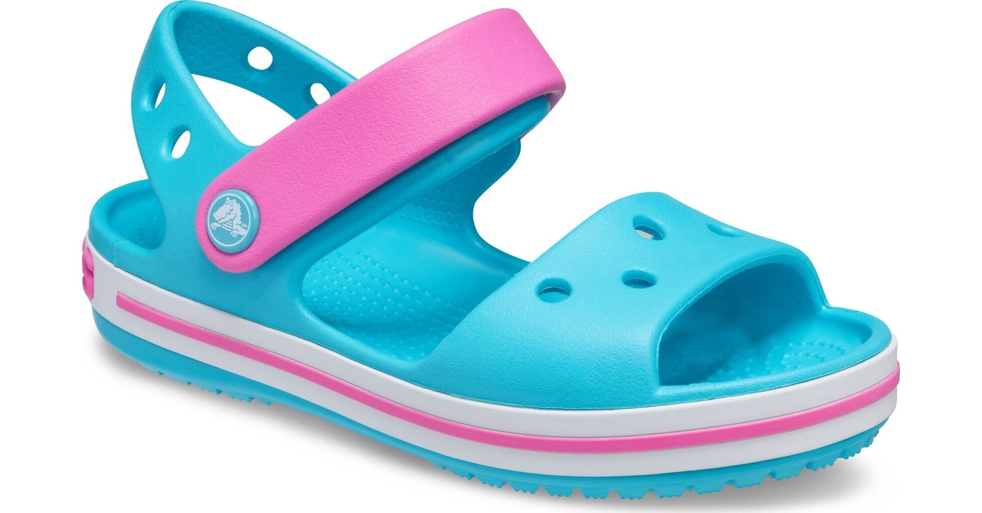 Crocs™ laste sandaalid CROCBAND, sinine-roosa hind ja info | Laste sandaalid | kaup24.ee