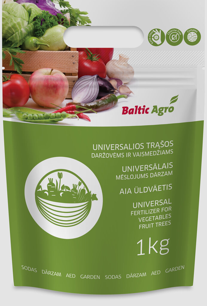 Aia üldväetis Baltic Agro 1 kg цена и информация | Kuivväetised | kaup24.ee