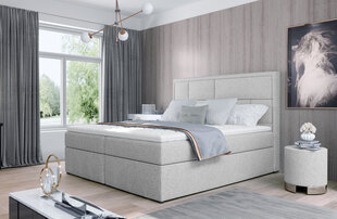 Кровать NORE Meron 07, 140x200 см, светло-серая цена и информация | Кровати | kaup24.ee