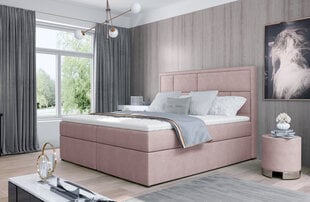 Кровать NORE Meron 22, 140x200 см, светло-розовая цена и информация | Кровати | kaup24.ee