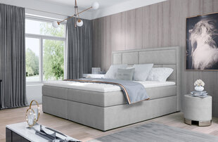 Кровать NORE Meron 19, 180x200 см, светло-серая цена и информация | Кровати | kaup24.ee