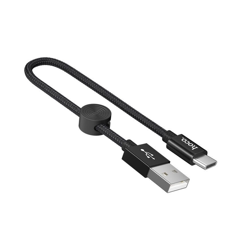 Laadimisjuhe Hoco X35 microUSB 0.25m, must цена и информация | Mobiiltelefonide kaablid | kaup24.ee