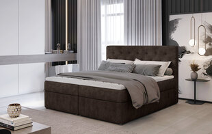Кровать NORE Loree 02, 160x200 см, темно-коричневая цена и информация | Кровати | kaup24.ee