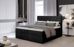 Кровать NORE Loree 12, 180x200 см, черная