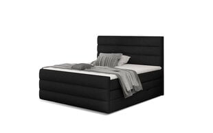 Кровать NORE Cande 10, 140x200 см, черная цена и информация | Кровати | kaup24.ee