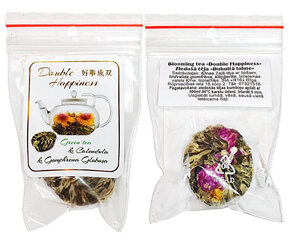 Blooming tea "Double Happiness" - Õitsev tee "Topelt õnn", 1 tükk цена и информация | Чай | kaup24.ee