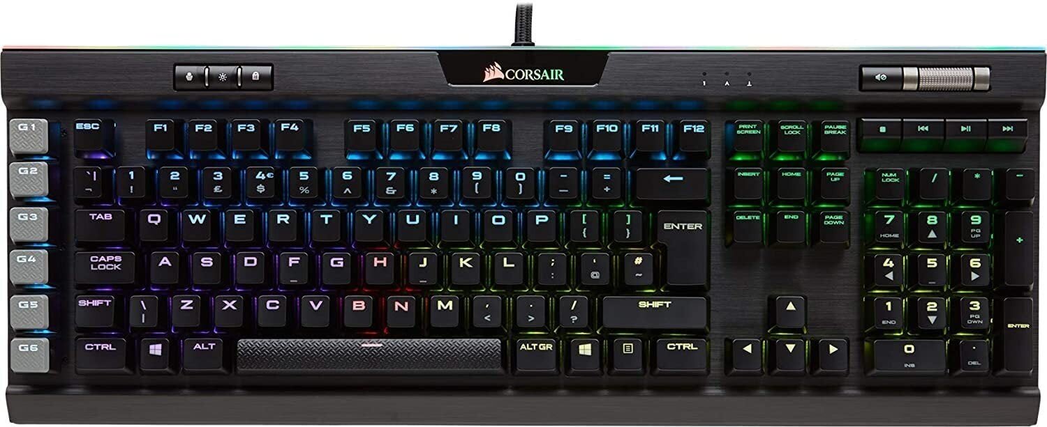 Mänguklaviatuur Corsair K95 RGB Platinum XT, must цена и информация | Klaviatuurid | kaup24.ee