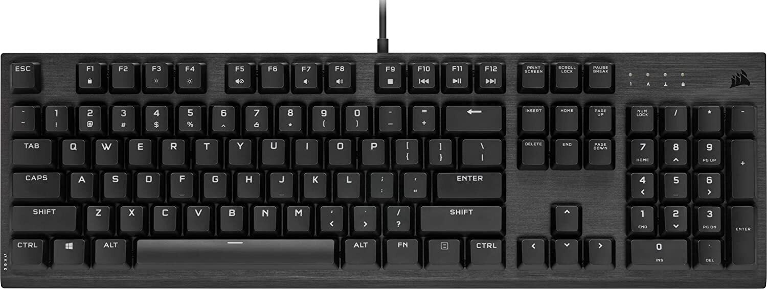 Mänguklaviatuur Corsair K60 RGB Pro Low Profile, must цена и информация | Klaviatuurid | kaup24.ee