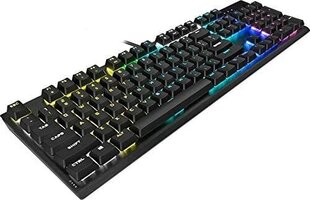 Mänguklaviatuur Corsair K60 RGB Pro Low Profile, must цена и информация | Клавиатуры | kaup24.ee