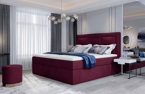 Кровать NORE Vivre 17, 180x200 см, фиолетовая цена и информация | Кровати | kaup24.ee