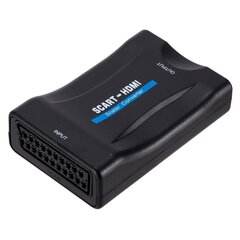 Videosignaali muundur Fusion SCART-st HDMI-signaaliks (+ heli), must hind ja info | USB jagajad, adapterid | kaup24.ee