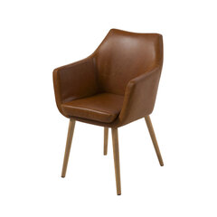 Кресло Selsey Marcelio, коричневое цена и информация | Стулья для кухни и столовой | kaup24.ee