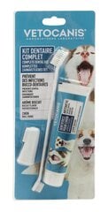 Vetocanis набор для чистки зубов у собак цена и информация | Средства по уходу за животными | kaup24.ee