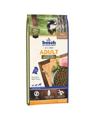 Bosch Petfood Adult Poultry &amp; Millet (High Premium) 15 кг цена и информация | Сухой корм для собак | kaup24.ee