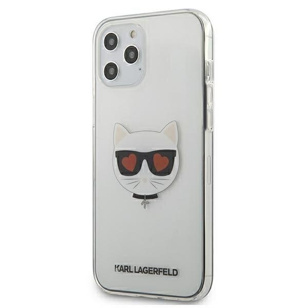 Telefoniümbris Karl Lagerfeld Choupette Head Transparent iPhone 12 Pro Max hind ja info | Telefoni kaaned, ümbrised | kaup24.ee
