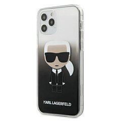 Чехол Karl Lagerfeld Iconik Gradient для iPhone 12 Pro Max (черный) цена и информация | Чехлы для телефонов | kaup24.ee