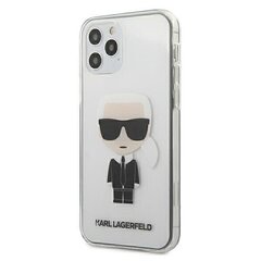 Telefoniümbris Karl Lagerfeld Ikonik Transparent iPhone 12 Max/Pro hind ja info | Telefoni kaaned, ümbrised | kaup24.ee