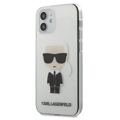 Telefoniümbris Karl Lagerfeld Ikonik Transparent iPhone 12 Mini hind ja info | Telefoni kaaned, ümbrised | kaup24.ee