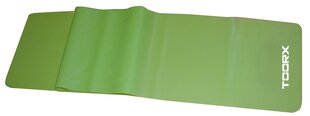 Toorx Лента эластичная AHF007 Medium 150x15cm  0,35mm lime green цена и информация | Фитнес-резинки, гимнастические кольца | kaup24.ee