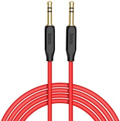Hoco UPA11 AUX Audio Cable 3.5 mm -> 3.5 mm 1m Red цена и информация | Кабели и провода | kaup24.ee