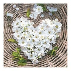 Salvrätik Flower Heart 33 x 33, 20 tk hind ja info | Peokaunistused | kaup24.ee